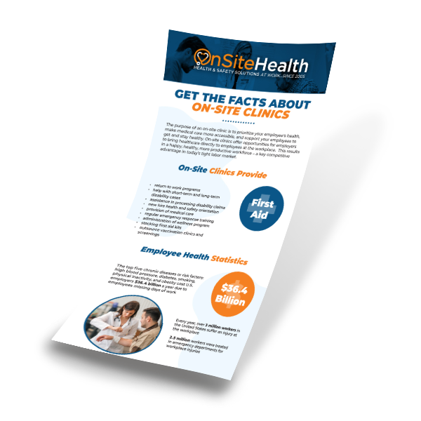 OnSite Health Fact Sheet Mockup