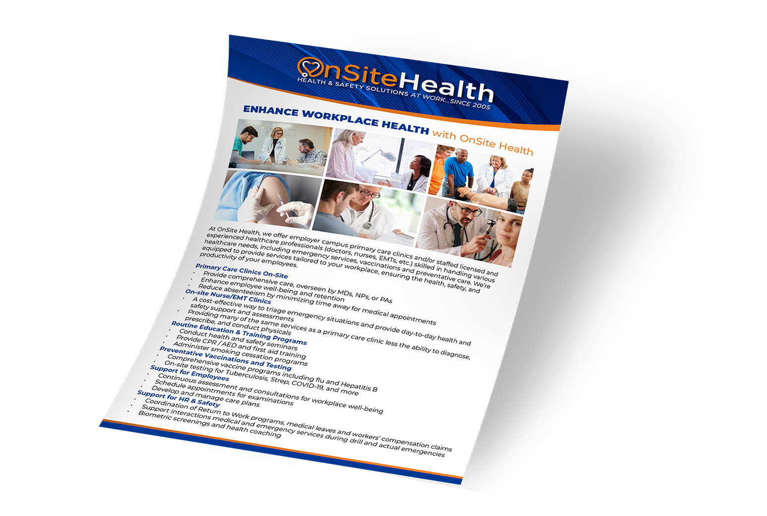 Services flyer mockup image